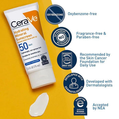 CeraVe 4 in 1 Complete Skincare Kit – Night Cream, Sunblock, Cleanser & Hydrating Serum